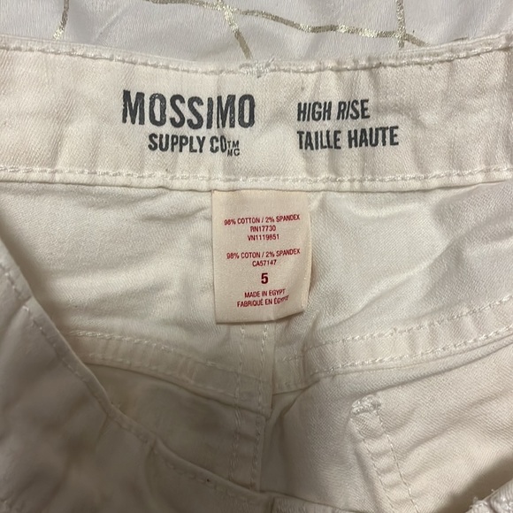 Mossimo White Denim Distressed Shorts Size 5 - Picture 4 of 4